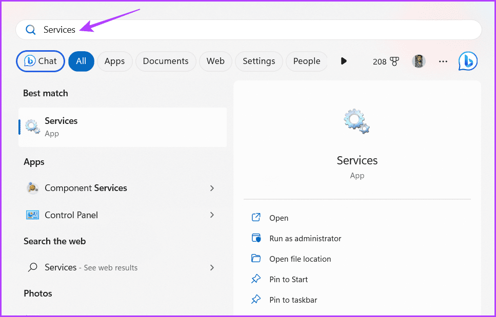 Services-1-1 كيفية إصلاح عدم عمل الميكروفون في المحادثة الصوتية Valorant على Windows
