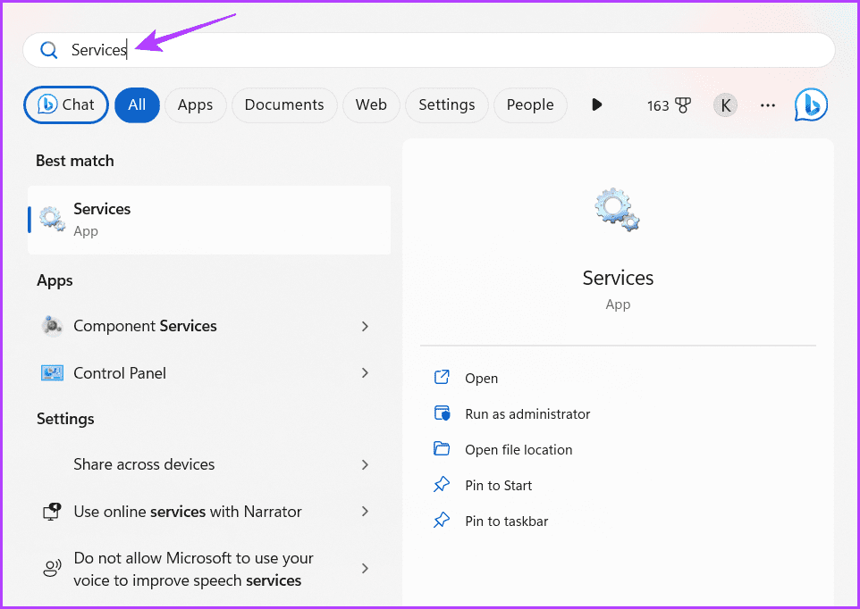 Services-1 أفضل 5 طرق لإصلاح عدم عمل الميكروفون في Xbox Game Bar على Windows 11