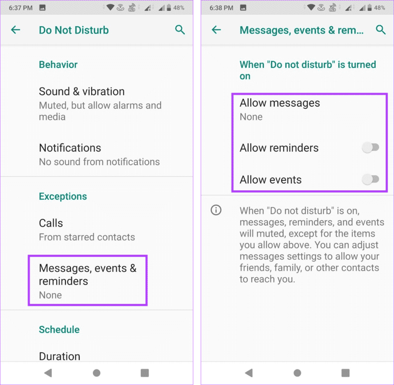 Set-Up-and-Use-Do-Not-Disturb-on-Android-12 كيفية إعداد واستخدام "الرجاء عدم الإزعاج" على Android