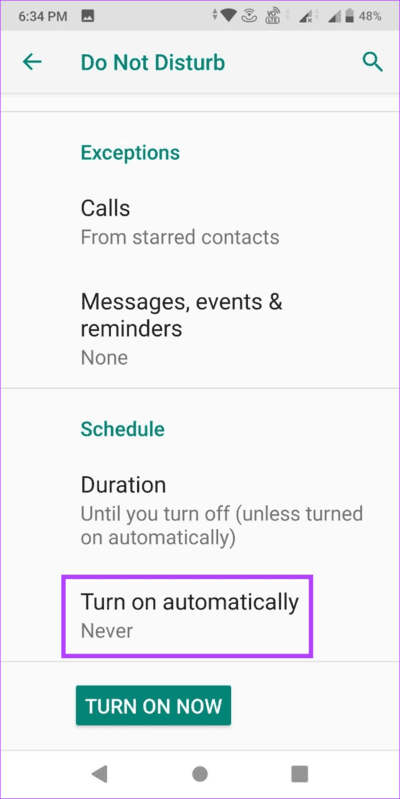 Set-Up-and-Use-Do-Not-Disturb-on-Android-17 كيفية إعداد واستخدام "الرجاء عدم الإزعاج" على Android