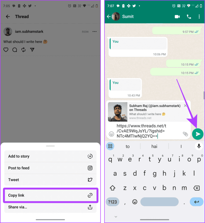 Share-a-Thread-to-WhatsApp-or-Other-Apps-1 كيفية مشاركة Threads على Instagram أو منصات اجتماعية أخرى