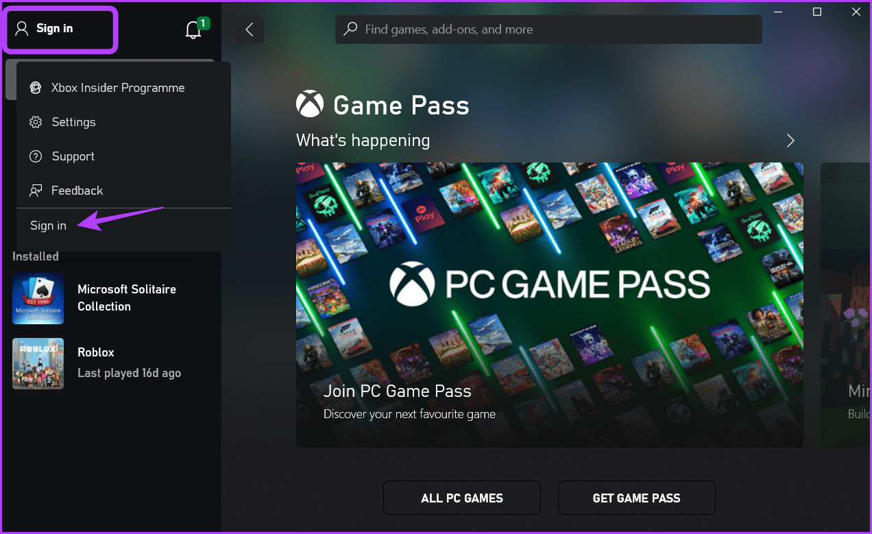 Sign-in أهم 7 إصلاحات لتطبيق Xbox لظهور خطأ "looks like you're stranded" على Windows 11