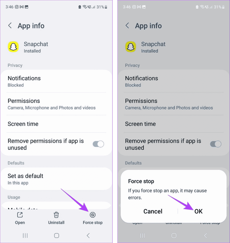 Snapchat-My-AI-Not-Working-or-Showing-4 8 طرق لإصلاح عدم عمل أو عدم ظهور Snapchat My AI على تطبيق الهاتف