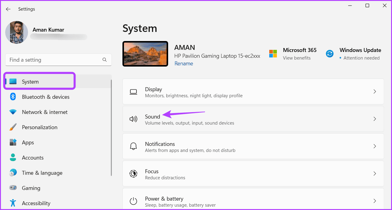 Sound-option أفضل 5 طرق لإصلاح عدم عمل مسجل الصوت على Windows 11