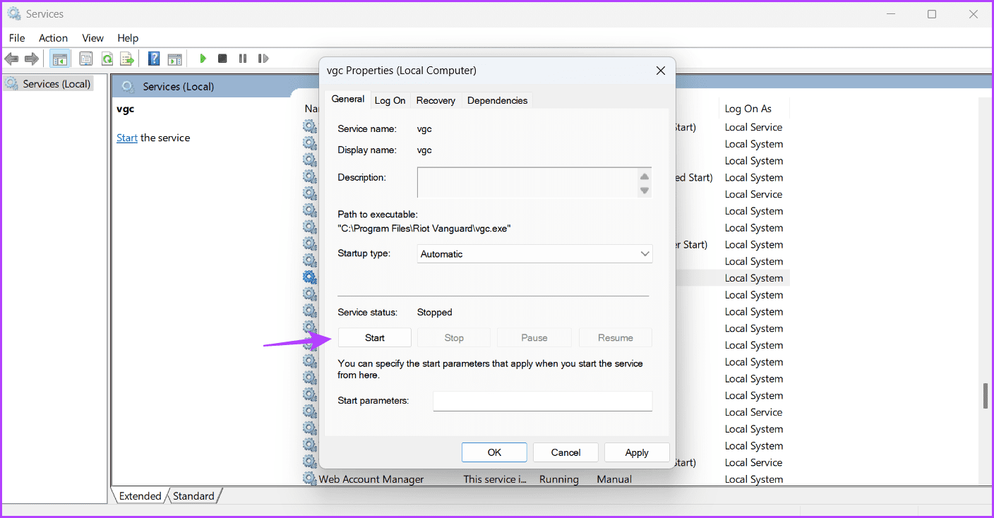 Start-1 كيفية إصلاح عدم عمل الميكروفون في المحادثة الصوتية Valorant على Windows
