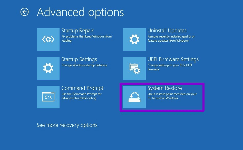 System-Restore أفضل 6 طرق لإصلاح نظام Windows PC عالق على يرجى الانتظار حتى ظهور شاشة GPSVC