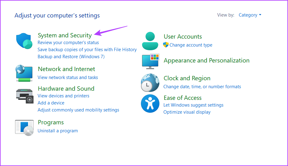System-and-Security أفضل 5 طرق لإصلاح عدم ظهور خيار التمهيد المزدوج على Windows 11