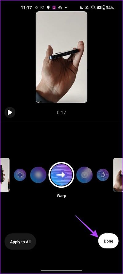 Tap-on-Done-17 كيفية تحرير Reels باستخدام محرر Instagram المدمج