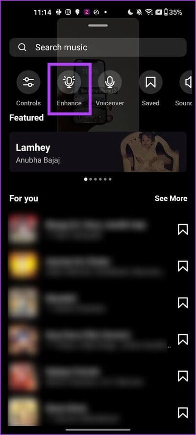 Tap-on-Enhance كيفية تحرير Reels باستخدام محرر Instagram المدمج
