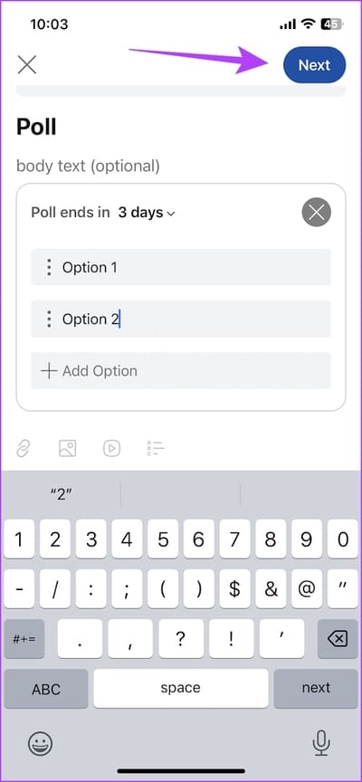 Tap-on-Next-13 كيفية إجراء استطلاع على Reddit للويب و iPhone و Android