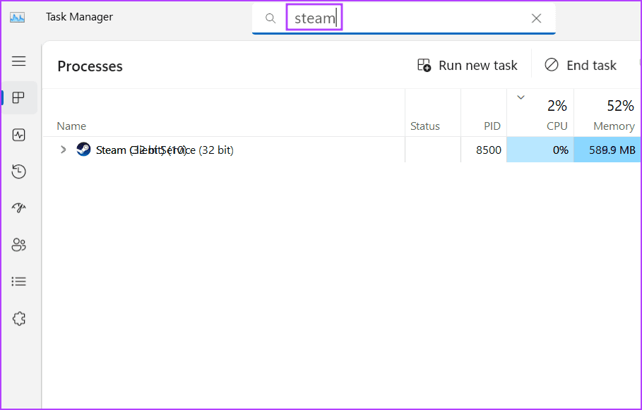 Terminate-and-Restart-Steam-App أفضل 7 طرق لإصلاح خطأ "توقف Steam عند التحقق من التثبيت" في Windows