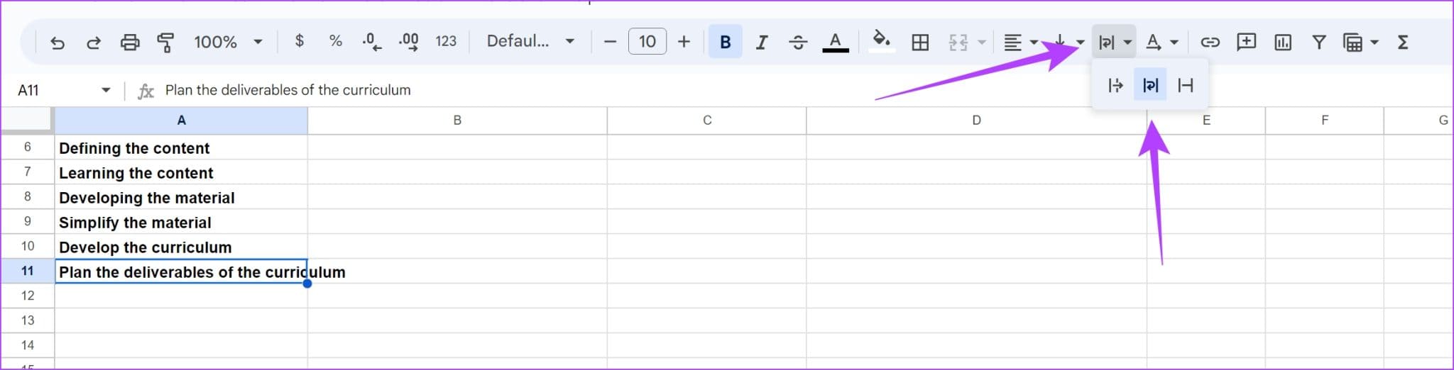 Text-Wrap-2048x522-1 كيفية تغيير حجم الخلية في Google Sheets