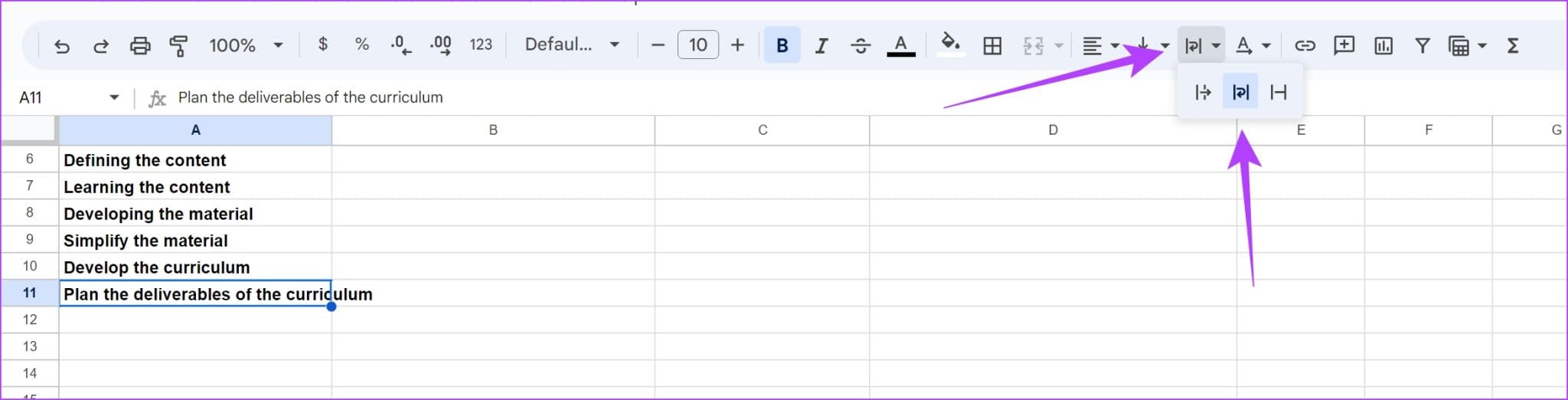 كيفية تغيير حجم الخلية في Google Sheets - %categories