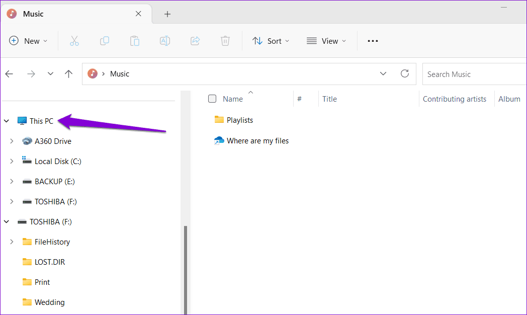 This-PC-on-Windows أفضل 6 طرق لإصلاح عدم عرض محرك أقراص USB للملفات والمجلدات على Windows 11