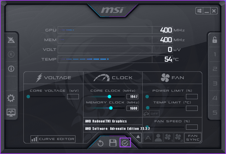 Underclock-the-GPU-2 أفضل 7 طرق لإصلاح خطأ "فشل nvlddmkm.sys" في Windows