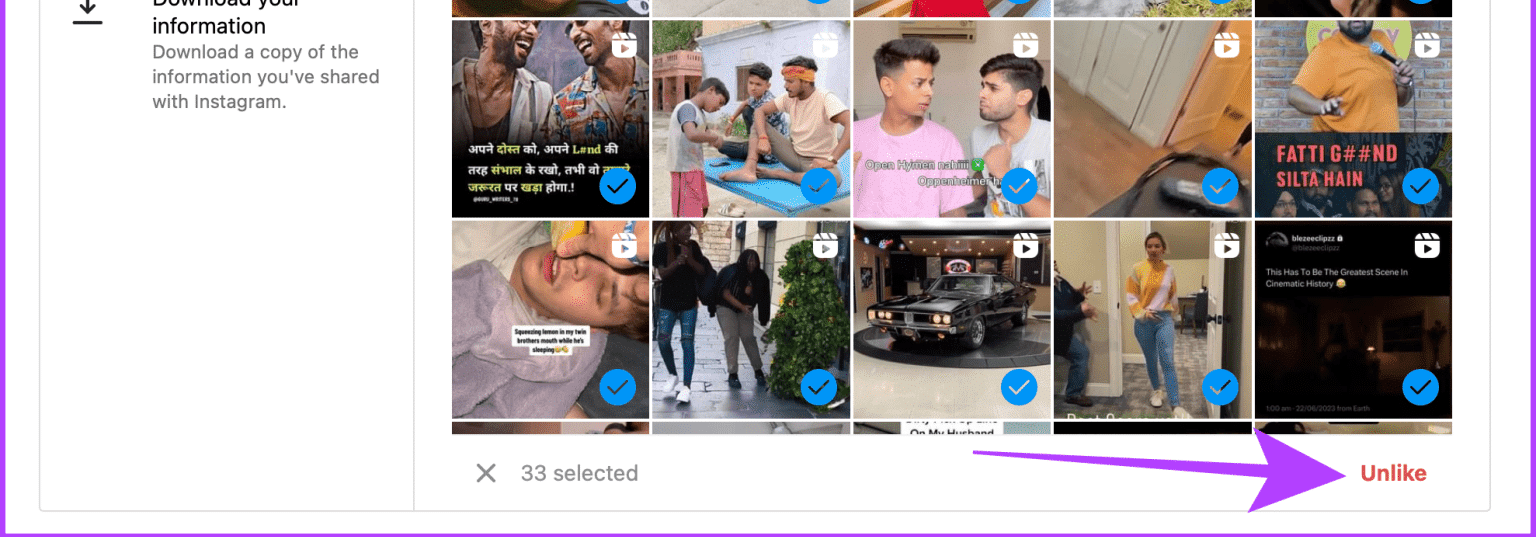 Unlike-All-Posts-on-Instagram-Web-1536x1115-1-e1690727270861 كيفية إلغاء الإعجاب أو إلغاء حفظ جميع المنشورات على Instagram دفعة واحدة