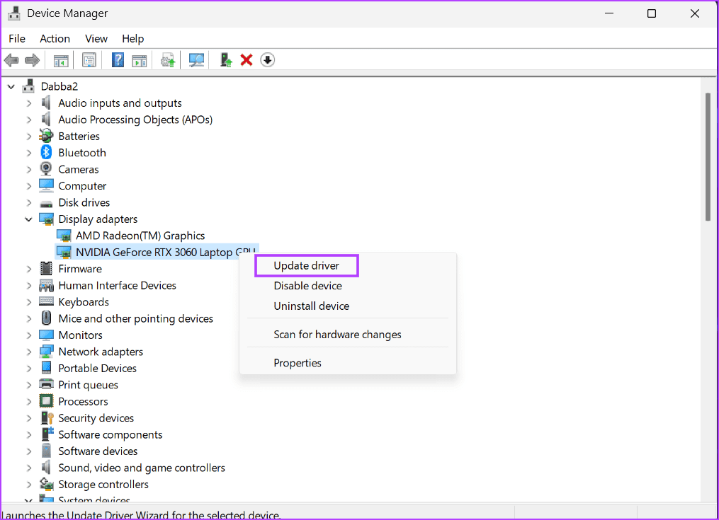 Update-the-GPU-Driver-2-1 أفضل 7 طرق لإصلاح خطأ "فشل nvlddmkm.sys" في Windows
