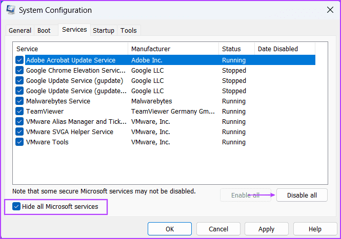 Use-Clean-Boot-to-Create-a-Restore-Point-2 أفضل 7 طرق لإصلاح خطأ "لا يمكن إنشاء نقطة استعادة 0x80042306" في Windows