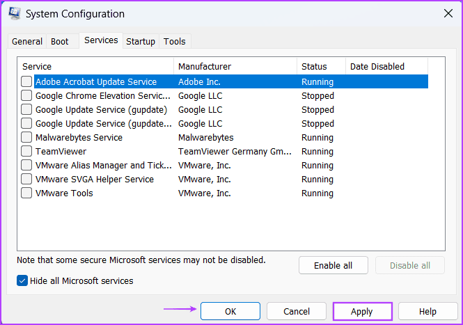 Use-Clean-Boot-to-Create-a-Restore-Point-3 أفضل 7 طرق لإصلاح خطأ "لا يمكن إنشاء نقطة استعادة 0x80042306" في Windows