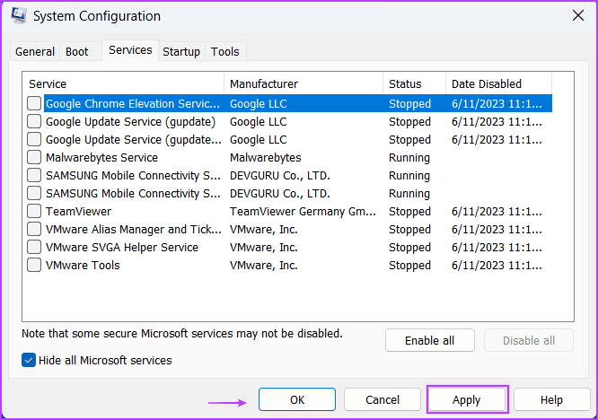 Use-System-Restore-in-Clean-Boot-Mode-4 أفضل 8 طرق لإصلاح خطأ "استعادة النظام لم تكتمل بنجاح" على Windows