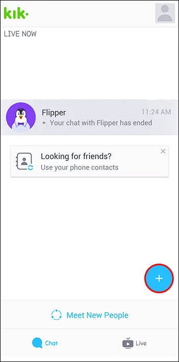 Use-the-Discover-Bots-Option كيفية الحصول على Ragebot في KIK