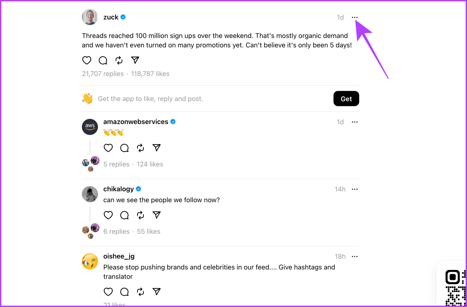 View-a-Thread-and-its-Replies-on-Web-1536x1011-1 كيفية استخدام Threads على جهاز الكمبيوتر و Mac