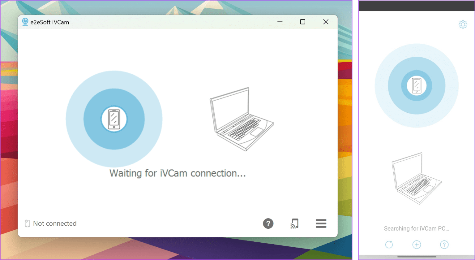 Waiting-for-New-Connection-side-1536x840-1 كيفية استخدام هاتفك ككاميرا ويب على جهاز الكمبيوتر وMac