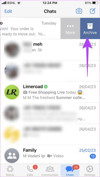 WhatsApp-Chat-Archive-iPhone 3 طرق لإيقاف تلقي رسائل WhatsApp دون حظر