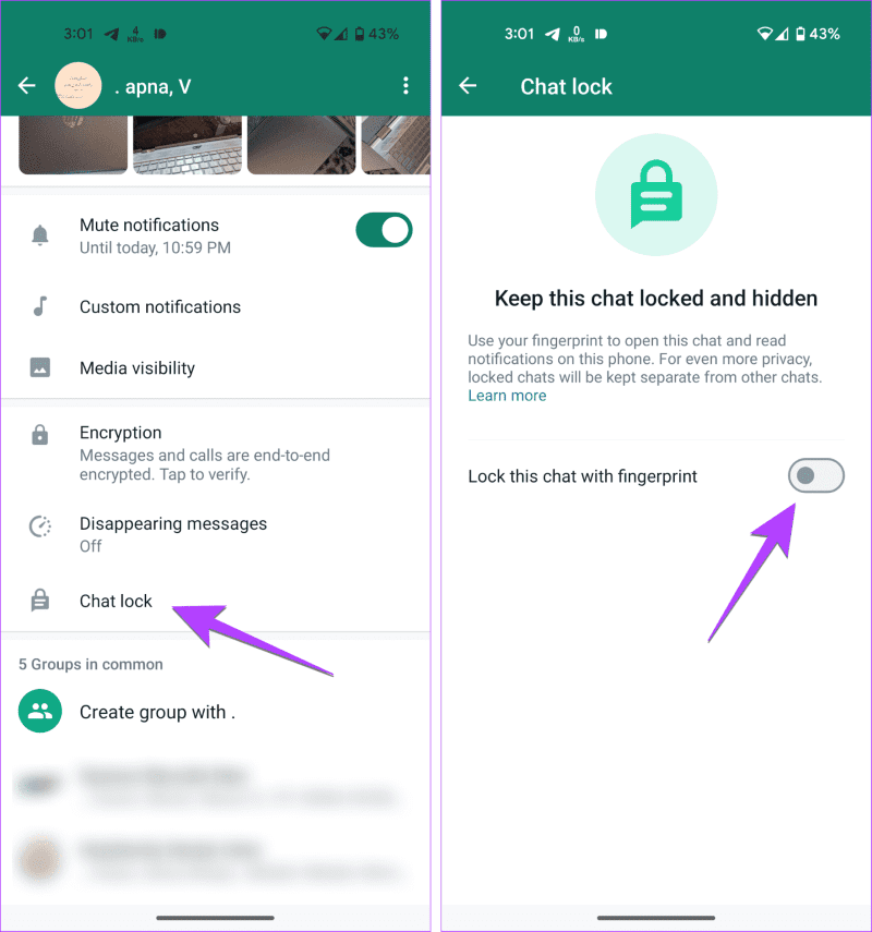 WhatsApp-Lock-Muted-Chat-1437x1536-1 3 طرق لإيقاف تلقي رسائل WhatsApp دون حظر