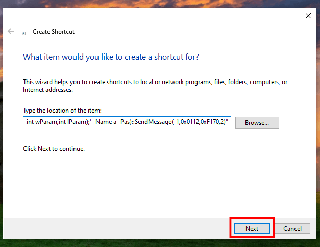 Windows-Powershell-hotkey-to-turn-off-monitor-005 كيفية إيقاف تشغيل الشاشة باستخدام لوحة المفاتيح