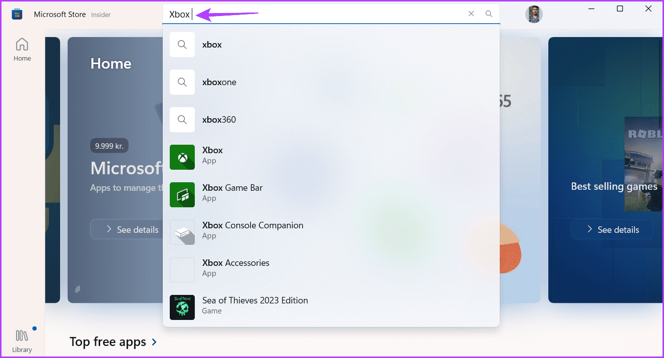 Xbox-in-MS-Store أهم 7 إصلاحات لتطبيق Xbox لظهور خطأ "looks like you're stranded" على Windows 11