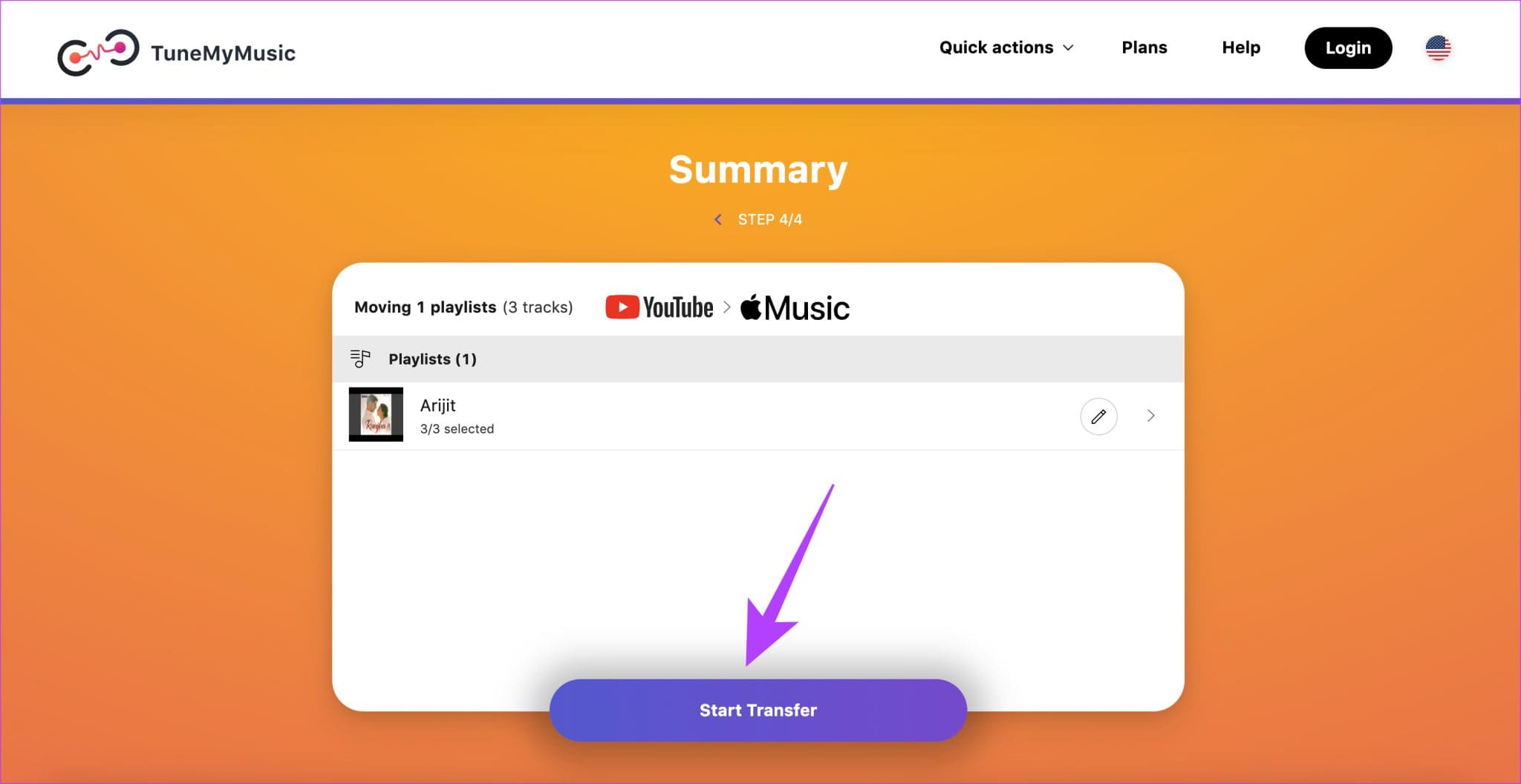 YTM-Transfer-TMM-12-2048x1056-1 3 طرق مجانية لنقل قوائم التشغيل من YouTube Music إلى Apple Music