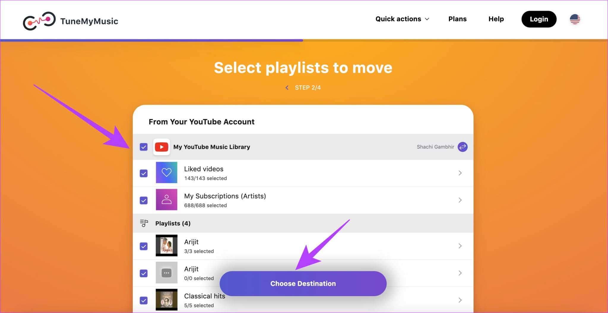 YTM-Transfer-TMM-6-2048x1056-1 3 طرق مجانية لنقل قوائم التشغيل من YouTube Music إلى Apple Music