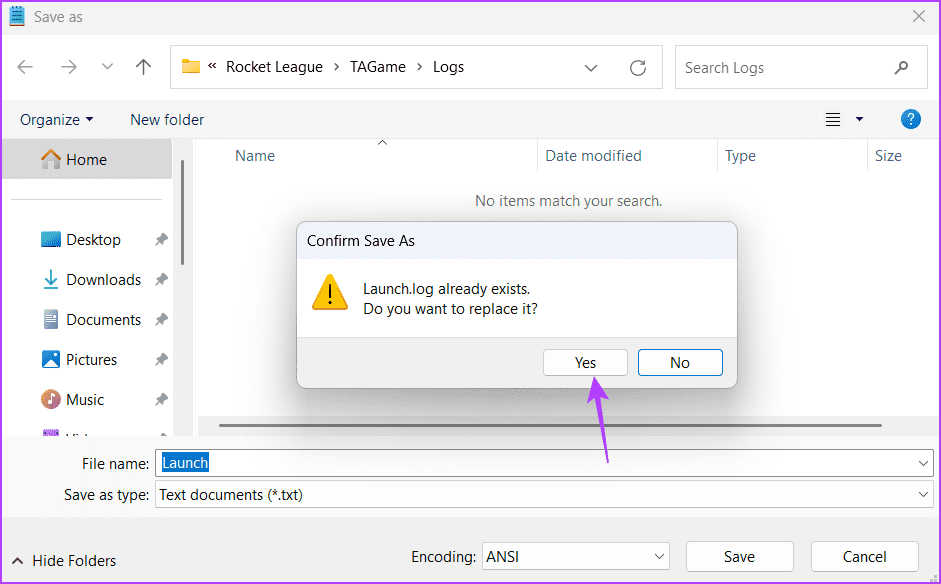 Yes-option-2 أفضل 5 طرق لإصلاح عدم بدء تشغيل Rocket League في Windows 11