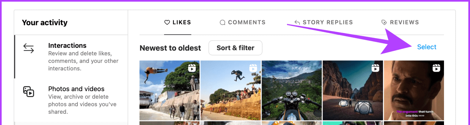 Your-Activity-Interactions-Page-Instagram-Web-1536x1123-1-e1690727251229 كيفية إلغاء الإعجاب أو إلغاء حفظ جميع المنشورات على Instagram دفعة واحدة