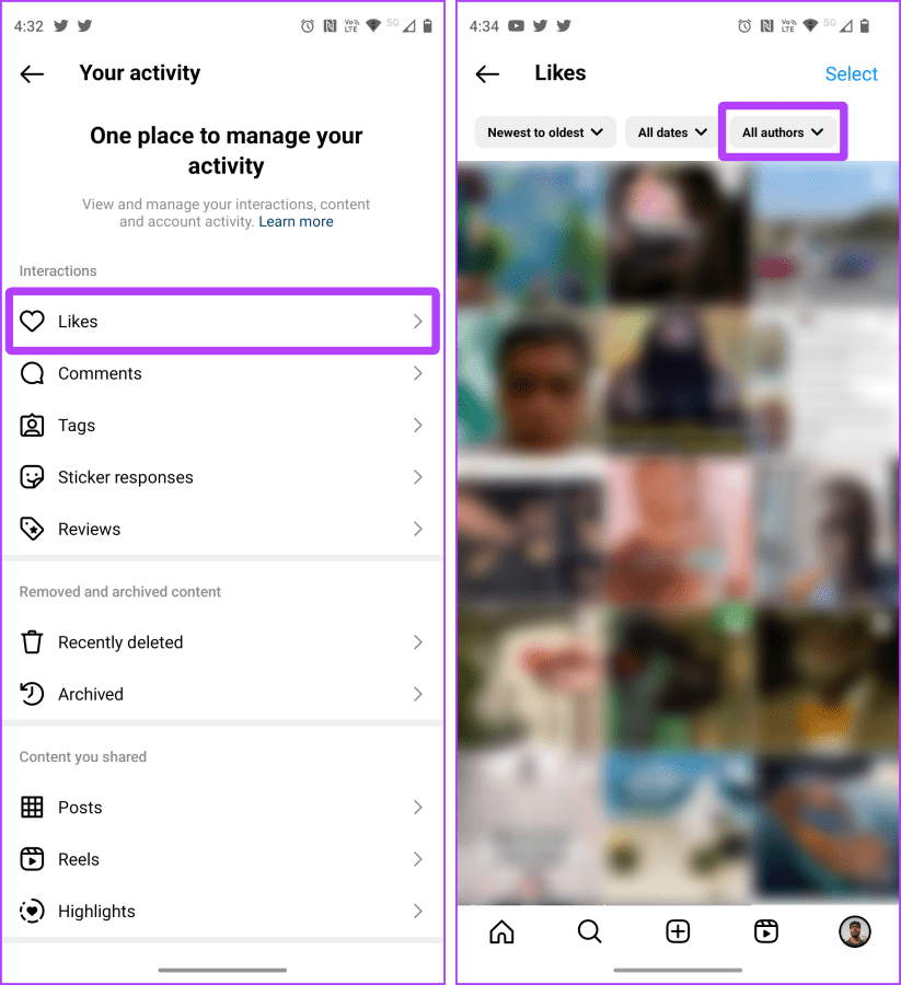 كيفية إلغاء الإعجاب أو إلغاء حفظ جميع المنشورات على Instagram دفعة واحدة - %categories