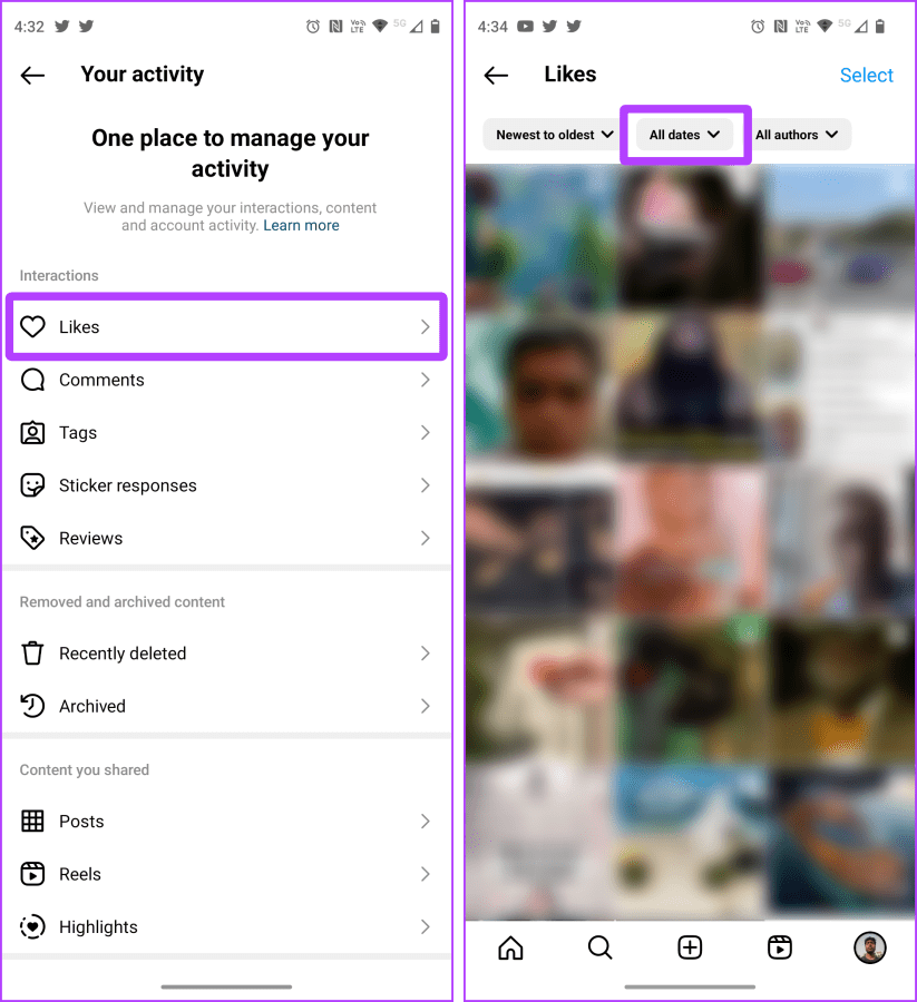 كيفية إلغاء الإعجاب أو إلغاء حفظ جميع المنشورات على Instagram دفعة واحدة - %categories