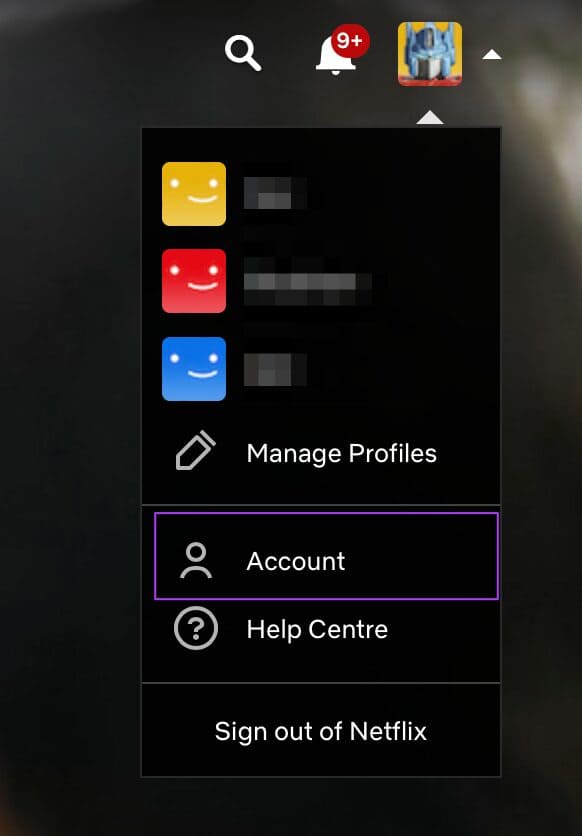 account-settings-on-netflix أفضل 7 إصلاحات عدم عمل Dolby Atmos في Netflix على Android TV