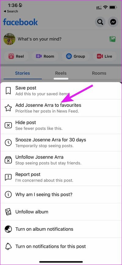 add-facebook-friend-as-favorite أفضل 5 طرق لتخصيص موجز الأخبار على Facebook