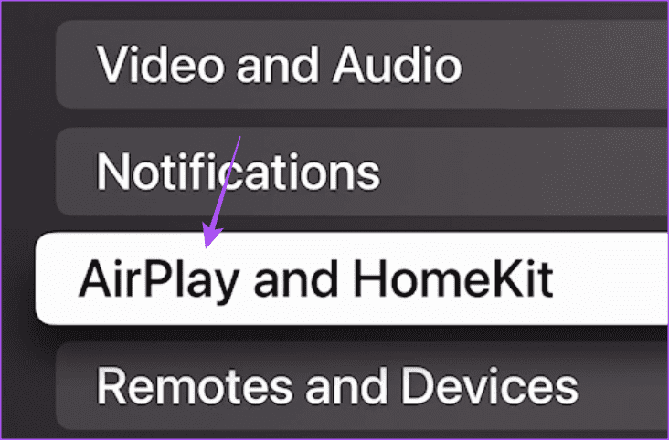 airplay-and-homekit-settings-apple-tv-1-1 أفضل 6 إصلاحات لعدم عمل AirPlay على Apple TV