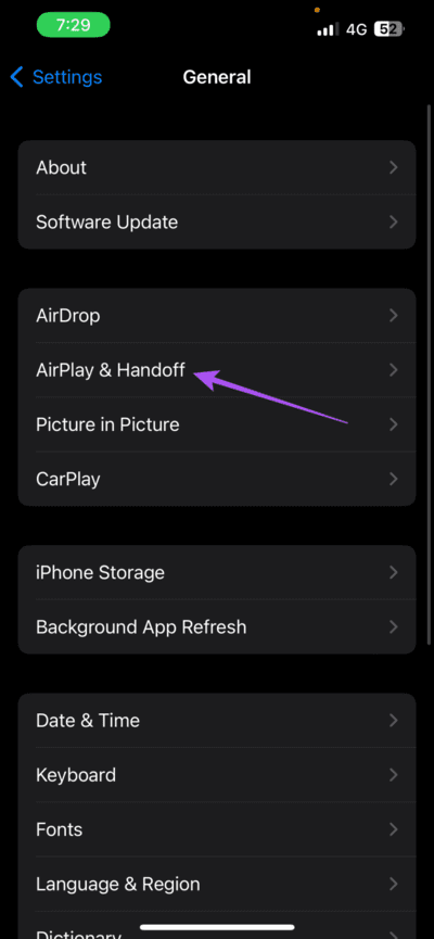 airplay-settings-iphone-710x1536-1 أفضل 6 إصلاحات لعدم عمل AirPlay على Apple TV
