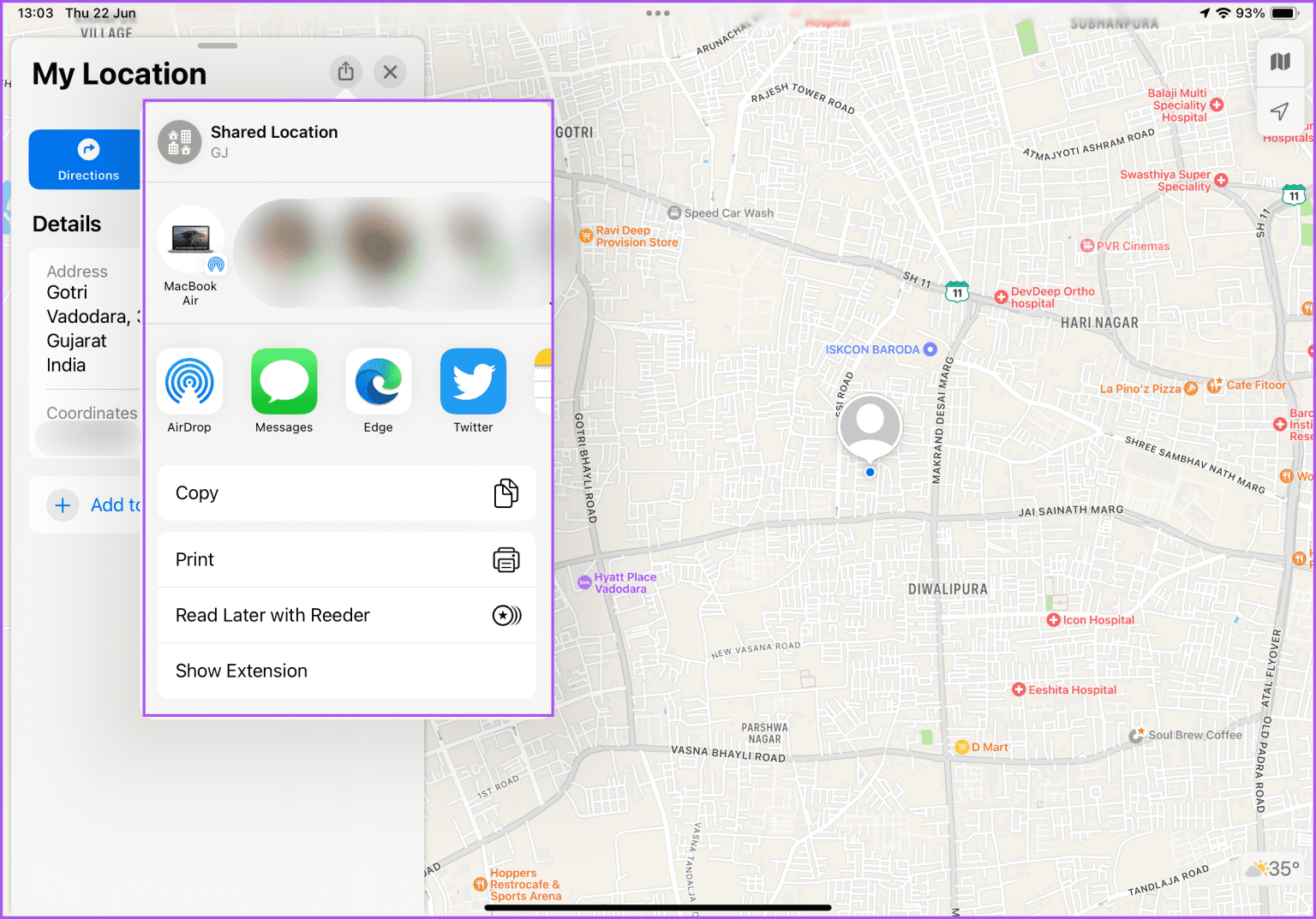 apps-to-share-live-location-iPad-1536x1073-1 كيفية مشاركة الموقع المباشر باستخدام Apple Maps على iPhone و iPad و Mac
