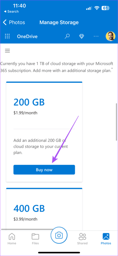 buy-now-cloud-storage-onedrive-mobile-app-711x1536-1 كيفية تغيير خطة تخزين OneDrive على الأجهزة المحمولة وسطح المكتب