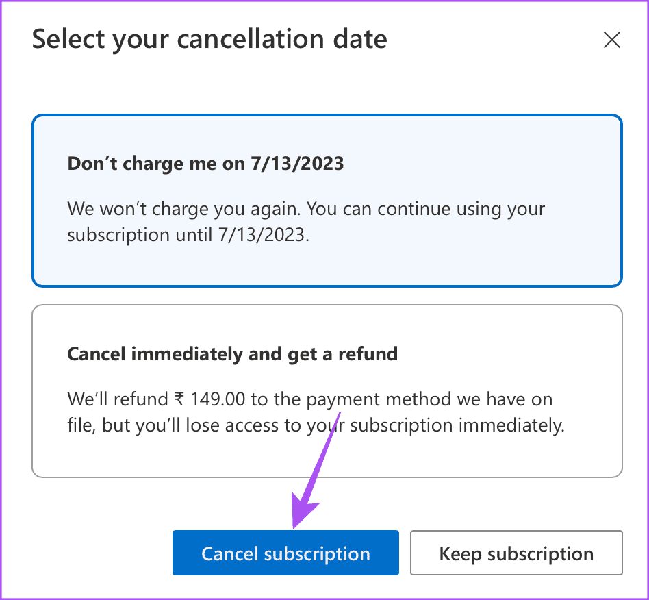 cancel-subscription-on-onedrive كيفية تغيير خطة تخزين OneDrive على الأجهزة المحمولة وسطح المكتب
