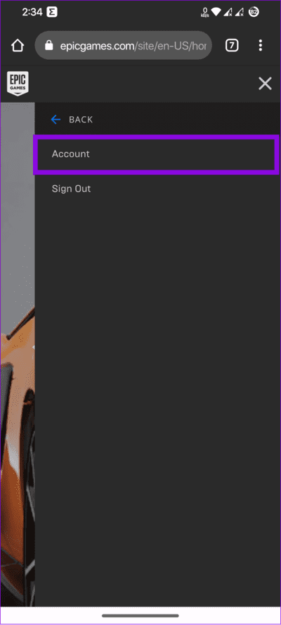 choose-Account كيفية تغيير اسمك على Fortnite باستخدام أي جهاز