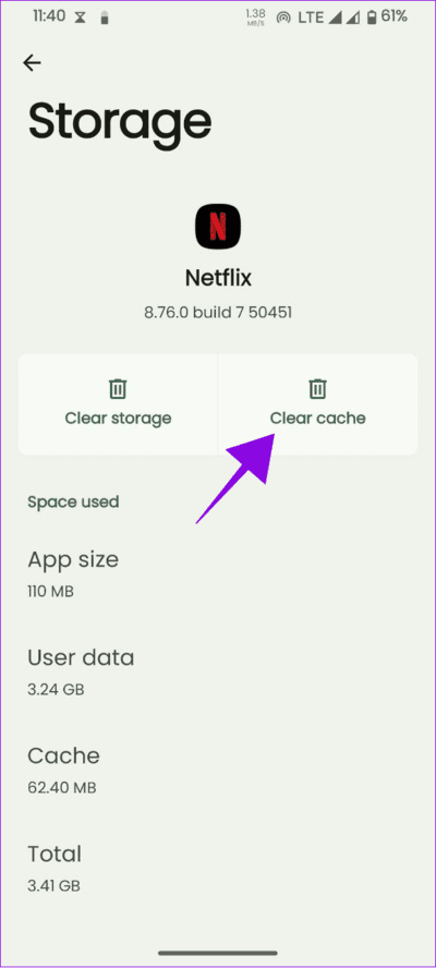 choose-Clear-cache-to-confirm لماذا يستمر Netflix في تسجيل الخروج و 7 طرق لإصلاح المشكلة