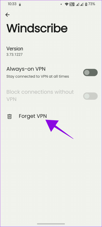 choose-forget-VPN 12 طريقة لإزالة رمز المفتاح على هاتف Android
