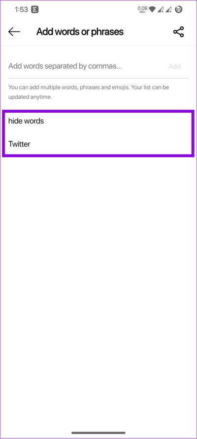 choose-the-words كيفية كتم صوت شخص ما أو حظره في Threads