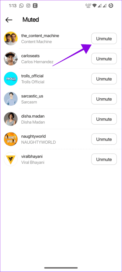 choose-unmute-to-confirm كيفية كتم صوت شخص ما أو حظره في Threads