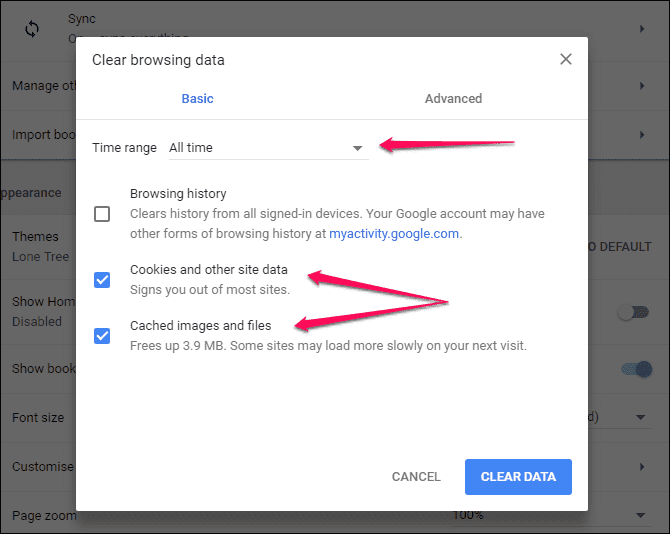 chrome-settings-clear-cookies-files-image-cache_4d470f76dc99e18ad75087b1b8410ea9 Netflix لا يعمل على Chrome؟ إليك كيفية إصلاح هذه الأخطاء الستة